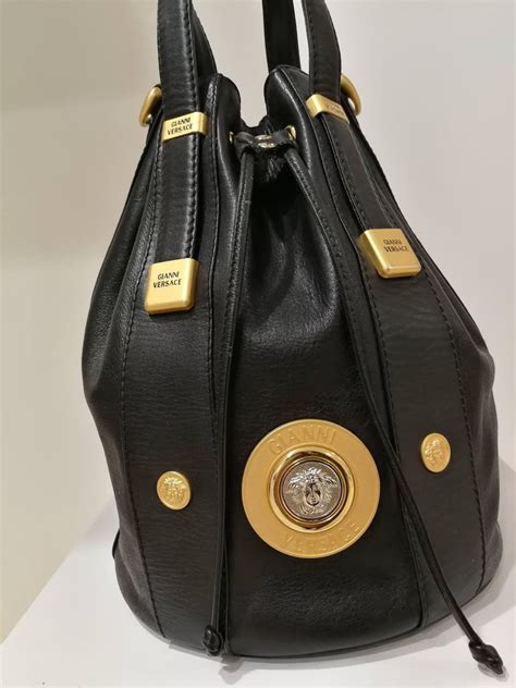 versace bag silver paper clip|Vintage Gianni Versace Shoulder Bags .